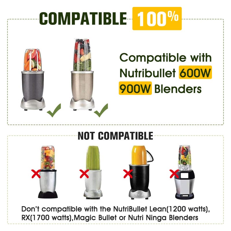 DRELD Replacement for Nutri Bullet Milling Blade Extractor Blade Compatible with Nutribullet 600W 900W Blender - Image 4